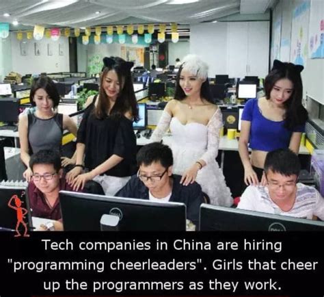 tech companies in china are hiring programming cheerleaders